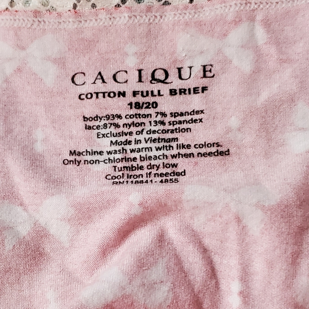 ** SOLD ** Cacique Bra 42C & Panty 18/20 Set - Picture 7 of 7